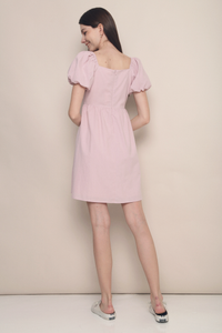 Orion Babydoll Dress Dust Pink