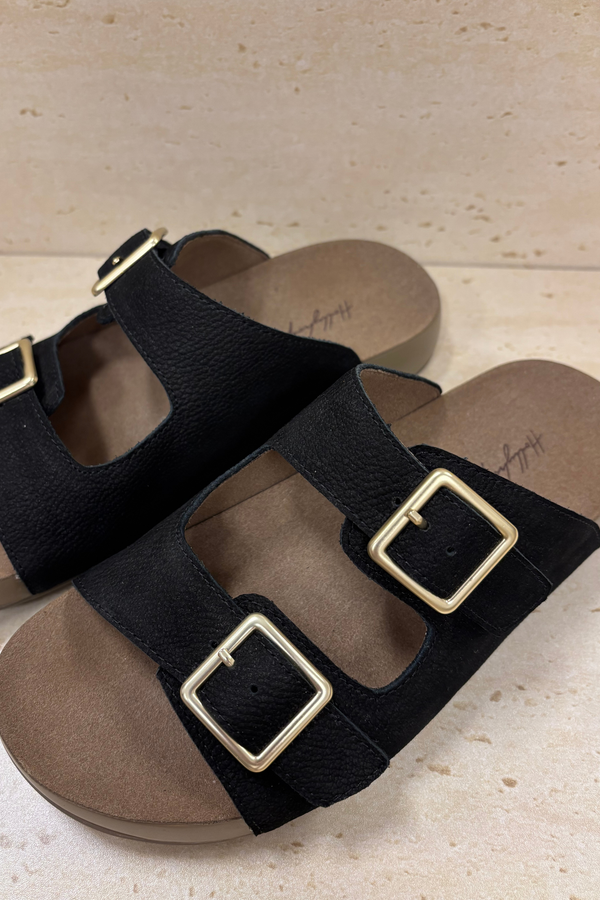 Pablo Buckle Sandals Black (Backorder)