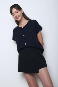 Penny Lane Eyelet Knit Wear Navy (Backorder)