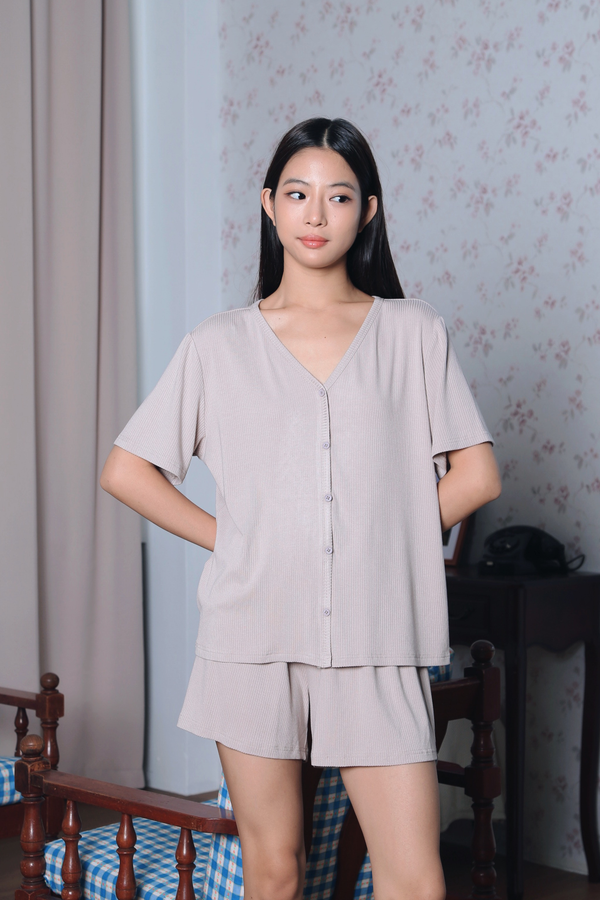 Pillow Talk 2-Piece Pajamas Set Cream