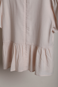 Poetry Pintuck Babydoll Blouse Powder Pink (Backorder)