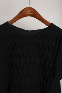 Poetry Pintuck Babydoll Blouse Black (Backorder)