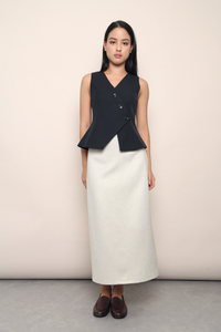 Posh Wrap Vest Top Navy