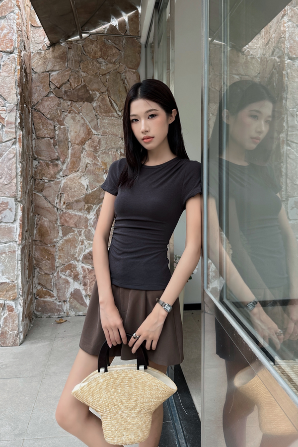 Regal V2 Ruche Tee Gunmetal Grey