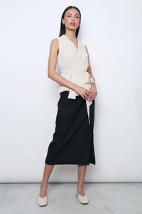 Reign Wrap Top Ivory
