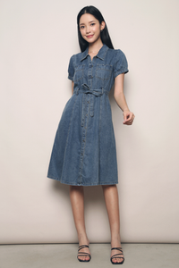 Rianne Denim Midi Dress Light Wash