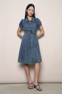 Rianne Denim Midi Dress Light Wash