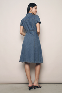 Rianne Denim Midi Dress Light Wash