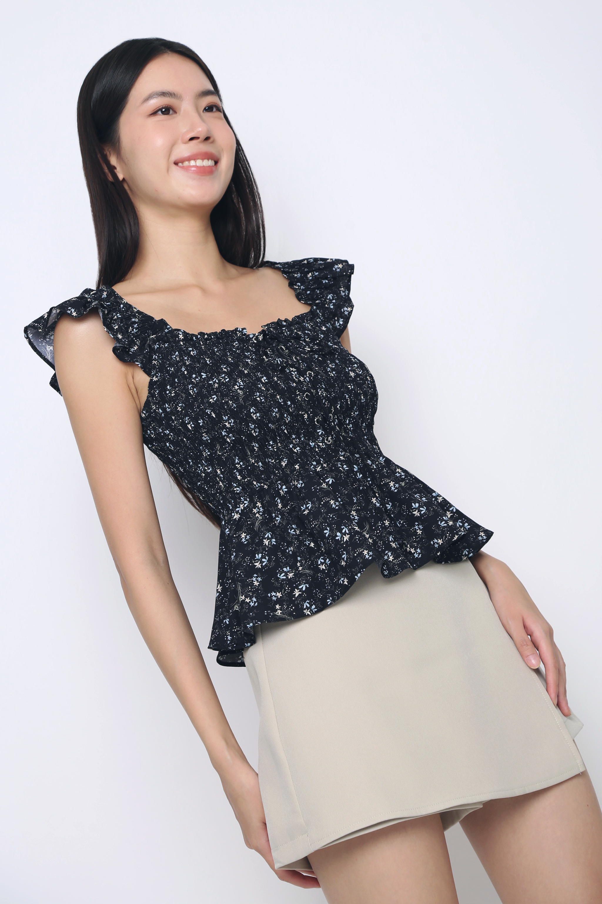 Rosa 2-Way Corset Top Black (Restock)