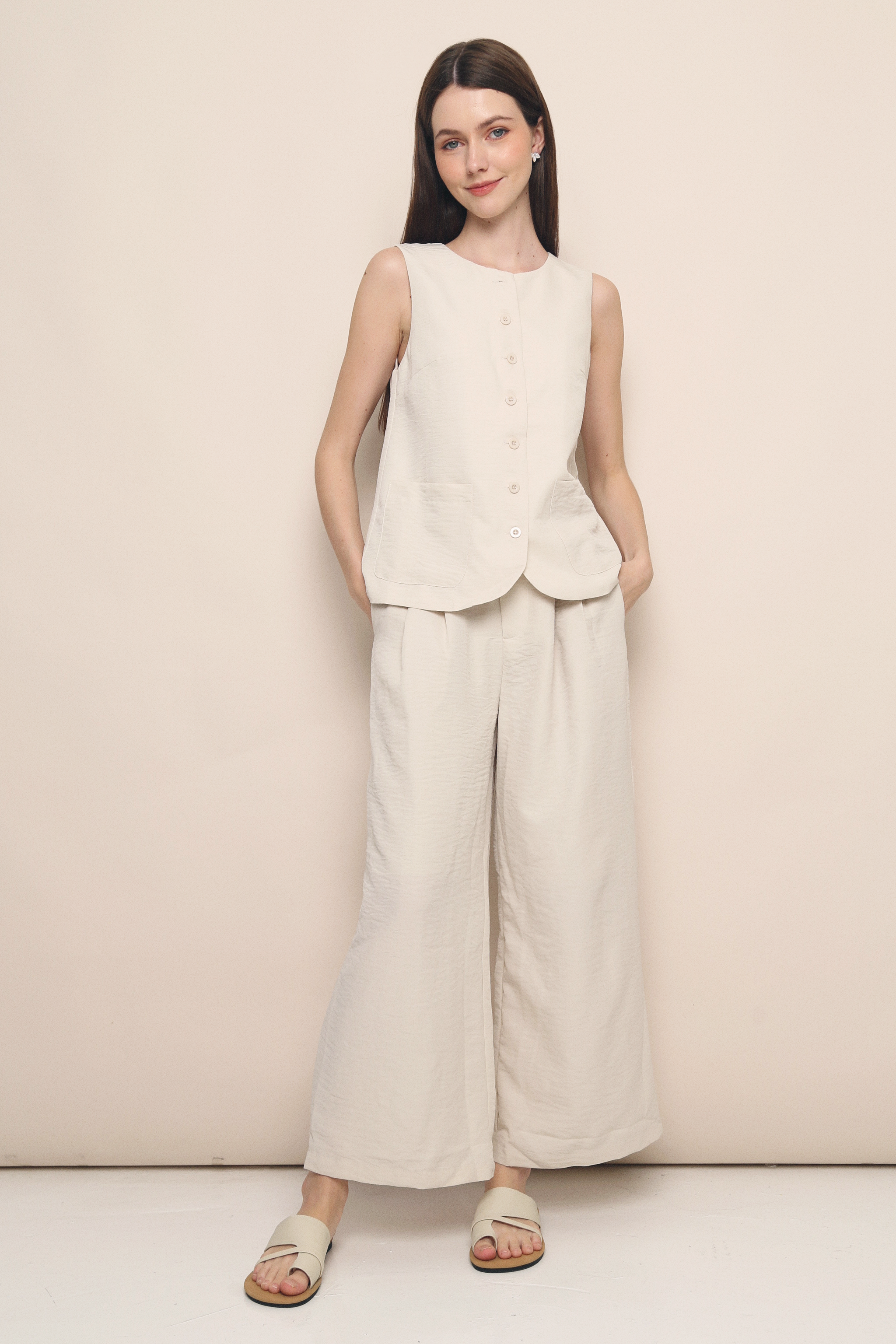 Roxie 2-Piece Smart Pants Suit Ivory