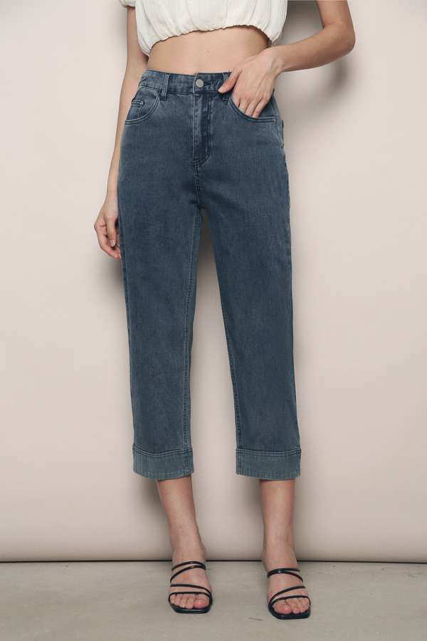 Sera Denim Cuffed Jeans (Restock)