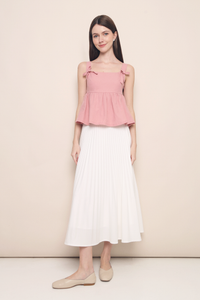 Sera Bow Top Blossom Pink