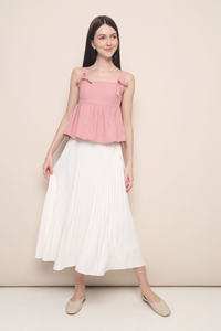 Sera Bow Top Blossom Pink