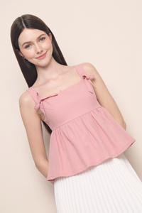 Sera Bow Top Blossom Pink