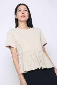 Sightseer Babydoll Top Oat