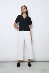 Simple State Shift Blouse Black
