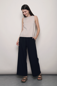 (Regular) Slow Dance Linen Pants Navy (Restock)