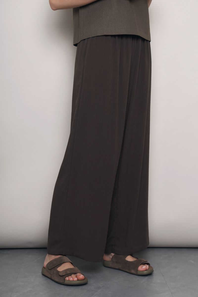 (Regular) Slow Dance Linen Pants Brown (Restock)