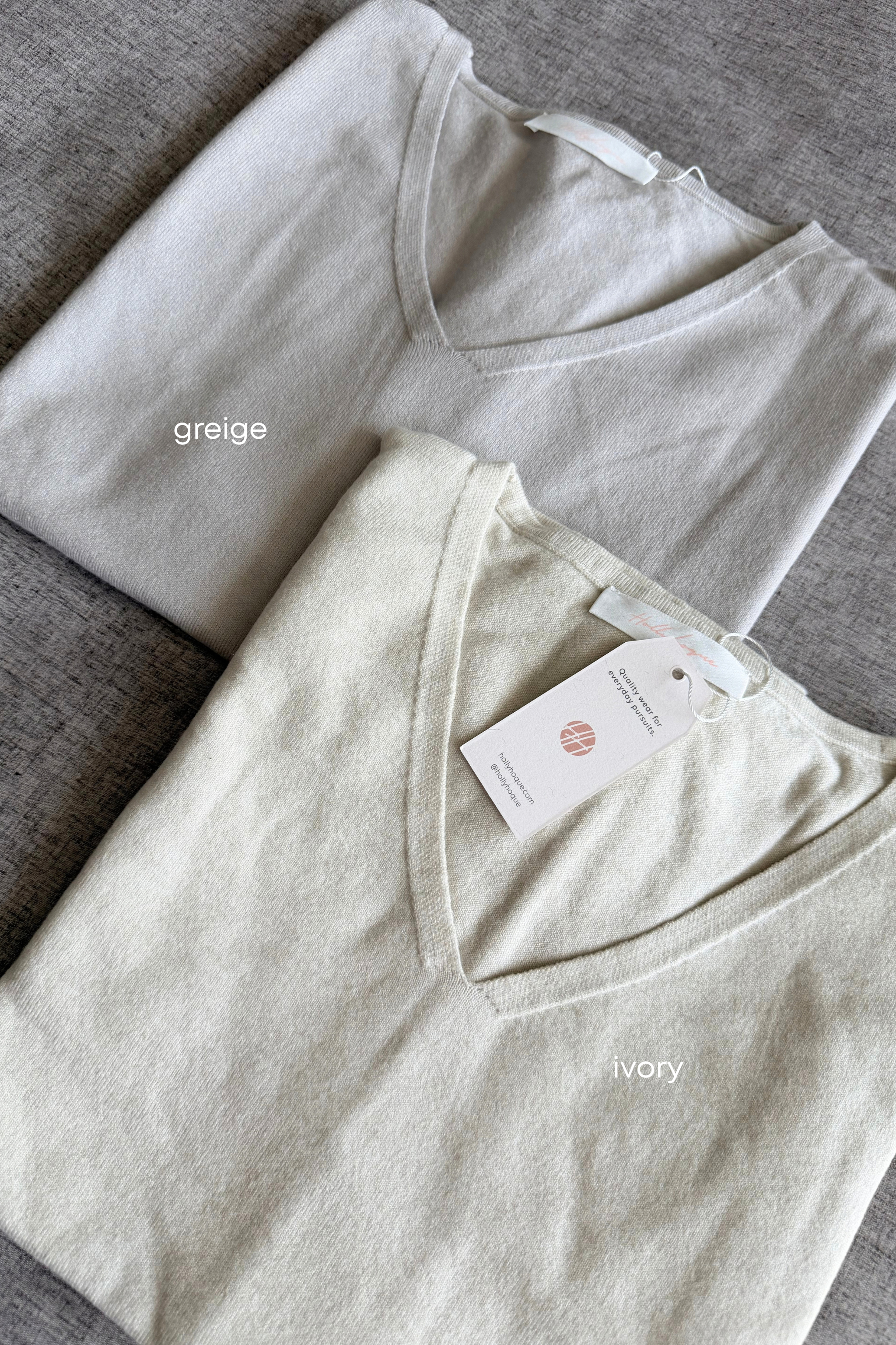 Smith Refined Boxy Knit Top Ivory (Backorder)