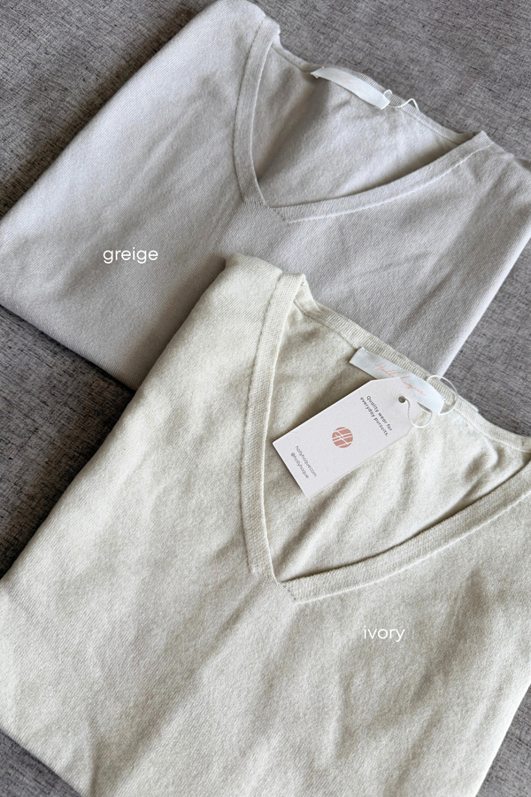 Smith Refined Boxy Knit Top Ivory (Backorder)