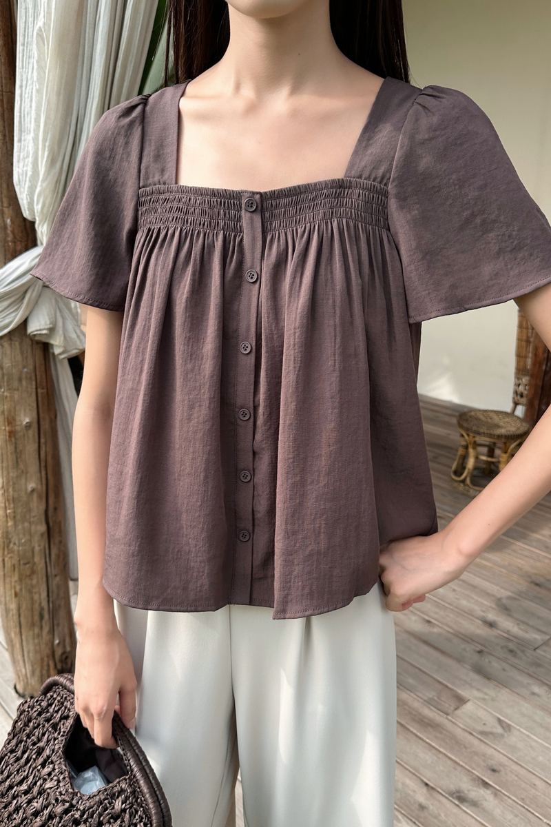 Smock About It Blouse Cocoa