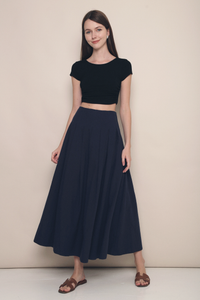 Sora Ballet Core Cropped Top Black