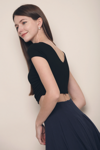 Sora Ballet Core Cropped Top Black