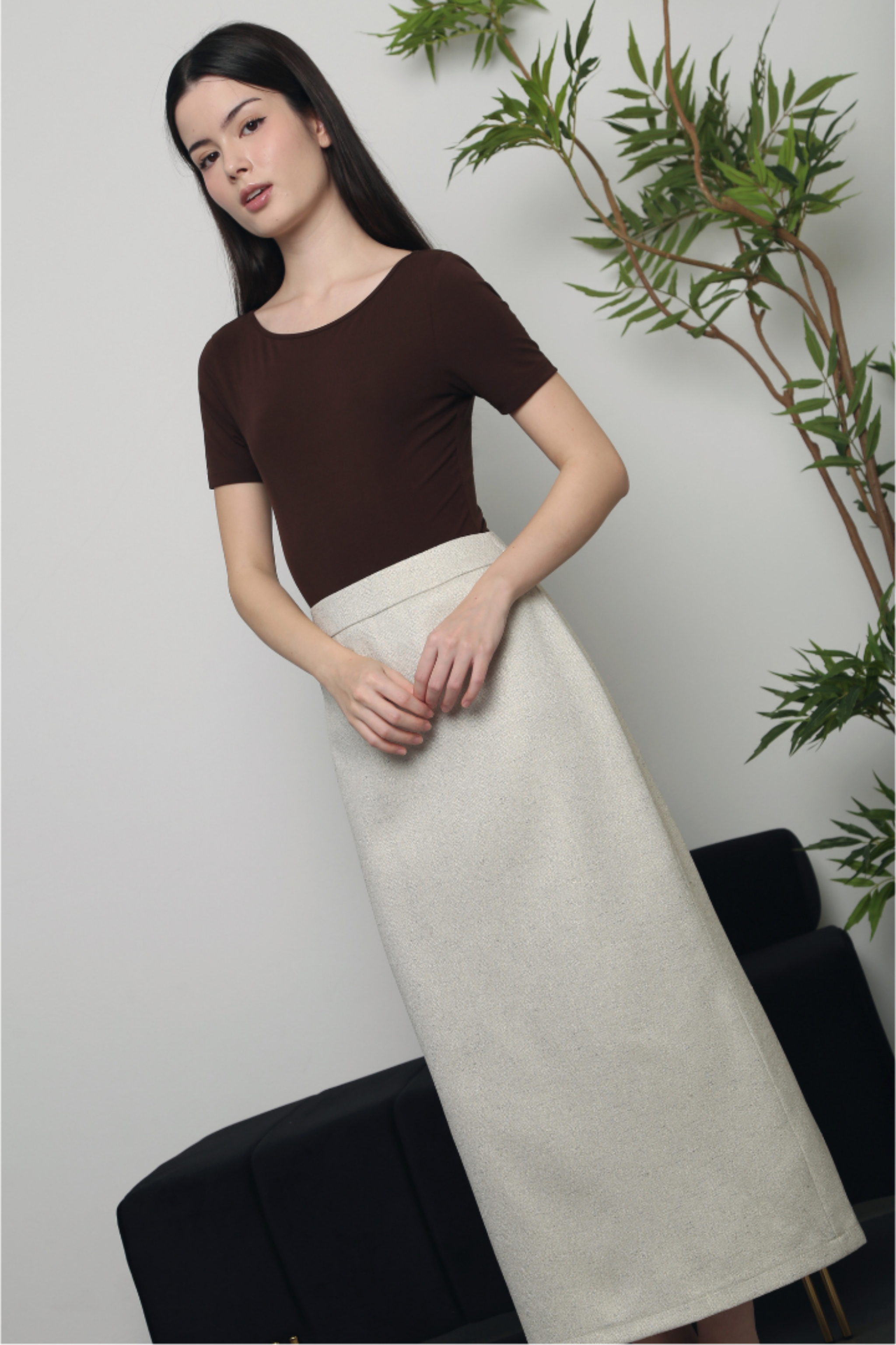 Stardust Shift Skirt Ivory