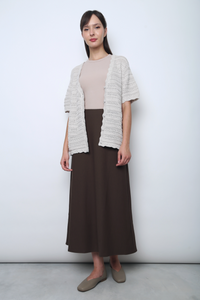Sugarloop Knit Blouse Stone White