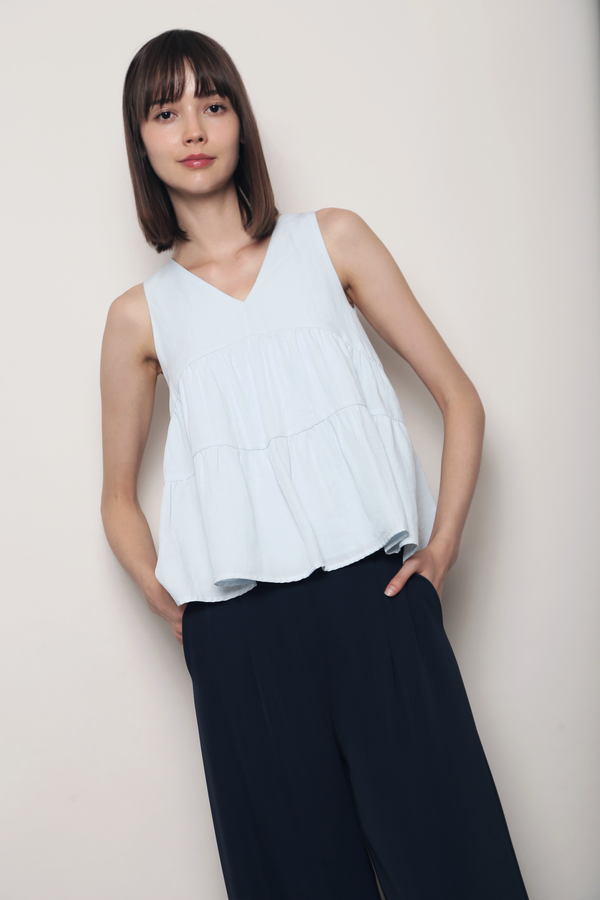 Sundae Club Tiered Top Powder Blue