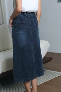 Sundaze Denim Midi Skirt