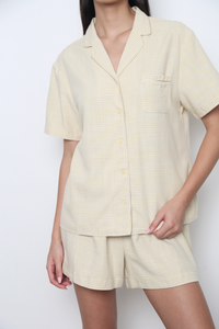 Sweet Slumber Gingham Pajamas Set Sunshine