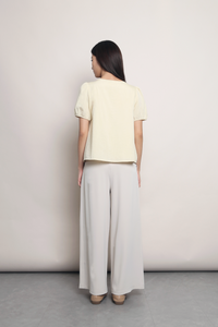 Tuck & Tie Blouse Daffodil Yellow
