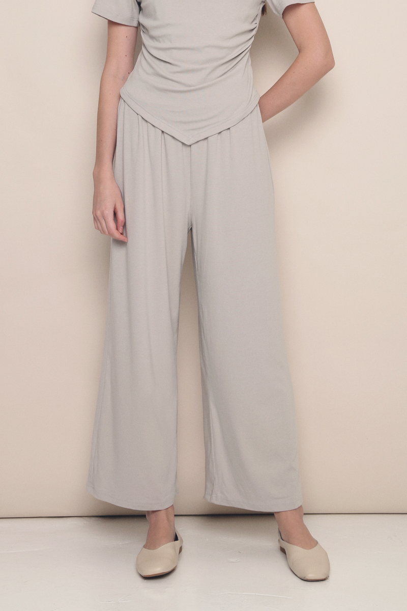 Vely Wide Leg Pants Grey