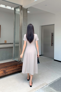 Venezia Fit Flare Midi Dress Cocoa (Backorder)