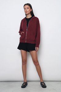 Warm Hug V2 Knit Hoodie Burgundy (Backorder)