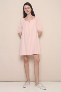 Wilder Scoop Neck Dress Dust Pink 