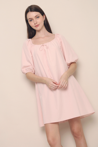 Wilder Scoop Neck Dress Dust Pink 