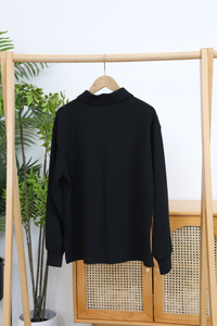 Wimbledon Polo Sweat Shirt Black