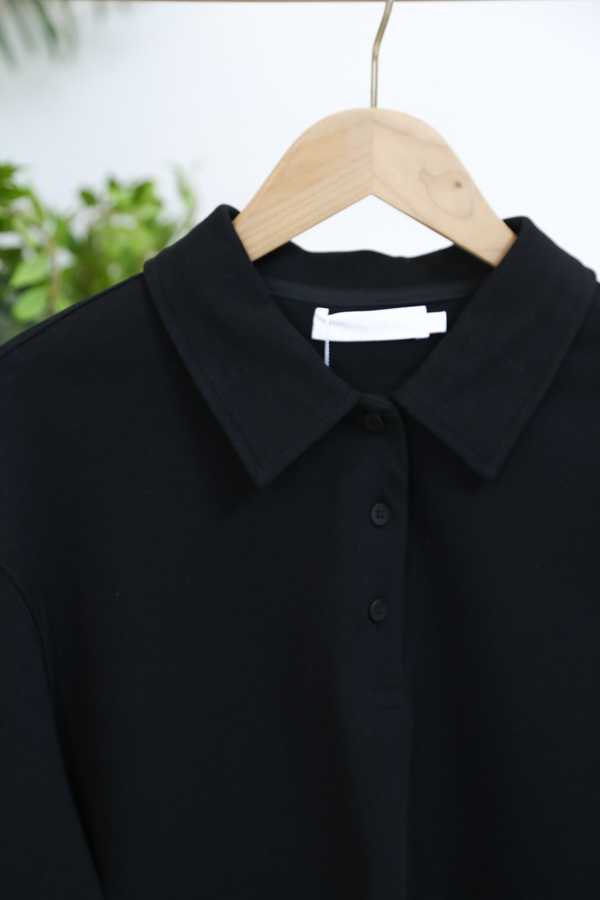 Wimbledon Polo Sweat Shirt Black