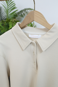 Wimbledon Polo Sweat Shirt Oat