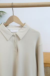 Wimbledon Polo Sweat Shirt Oat