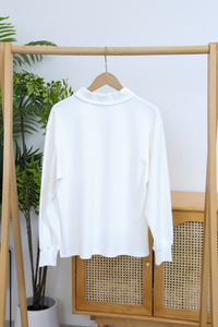 Wimbledon Polo Sweat Shirt White