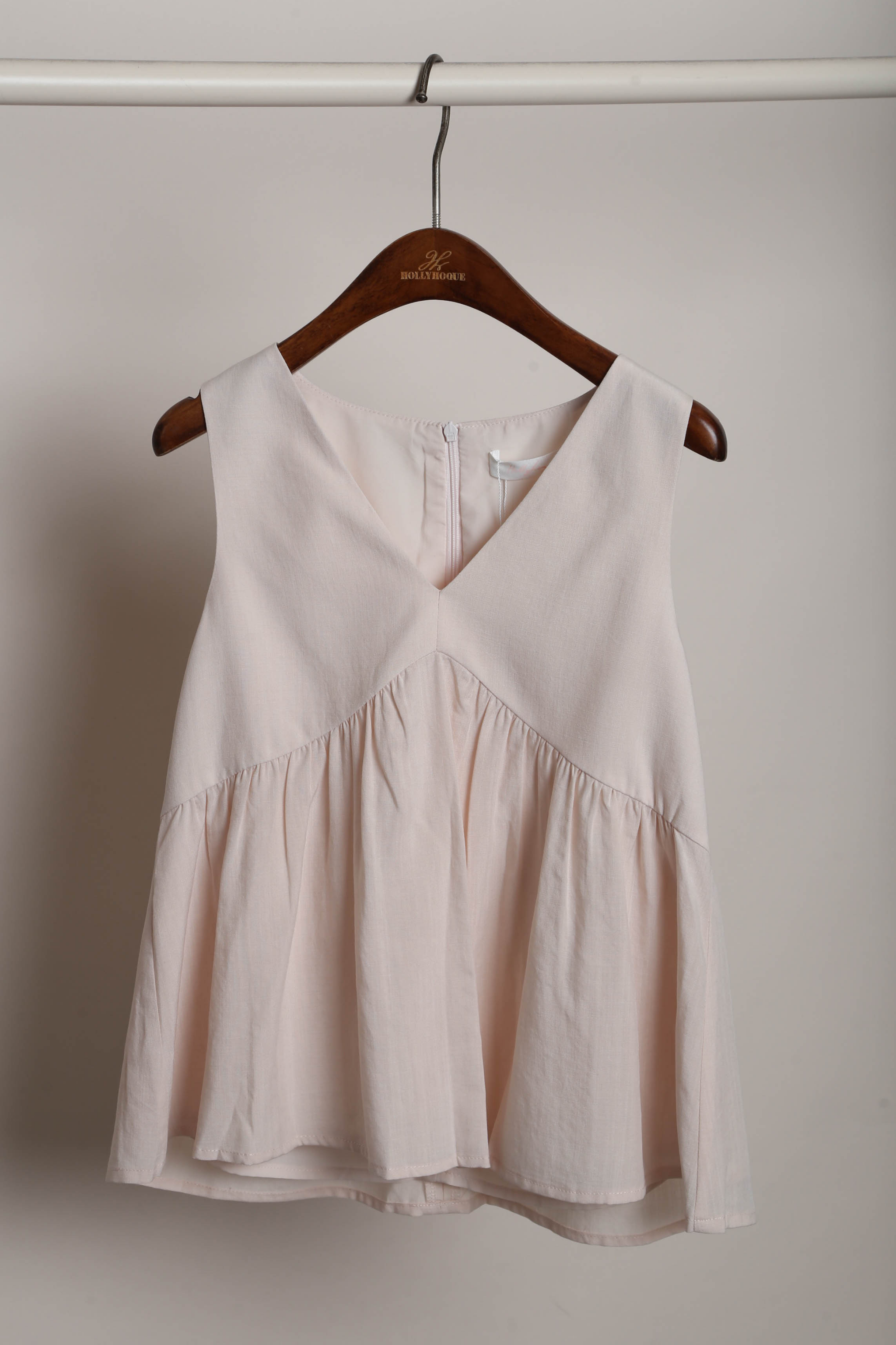 With Love Sleeveless Blouse Powder Pink