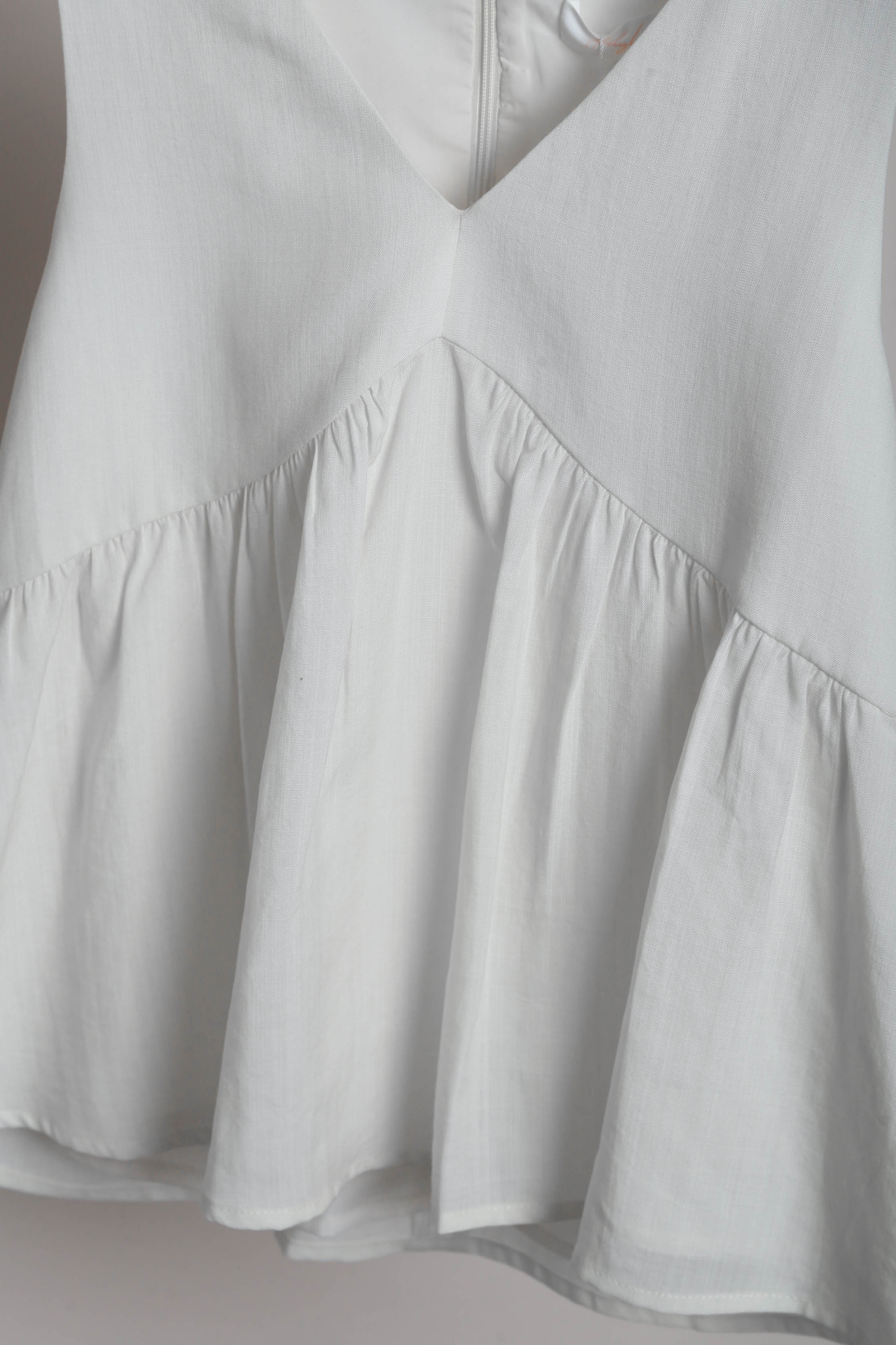 With Love Sleeveless Blouse Cream