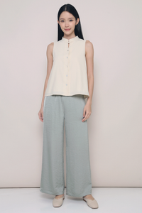 Xin Oriental Sleeveless Blouse Ivory