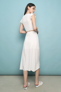 Enchanted Drape Skirt White