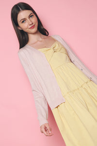 Ronna Soft Knit Cardigan Light Blush (Restock)