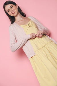 Ronna Soft Knit Cardigan Light Blush (Restock)