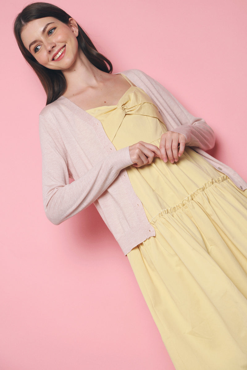 Ronna Soft Knit Cardigan Light Blush (Restock)